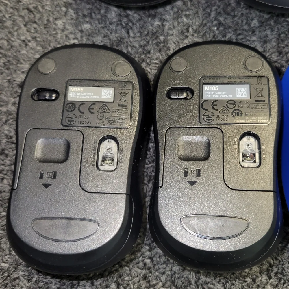 7pc Logitech Wireless Mouse without USB Nano Receivers - AS IS